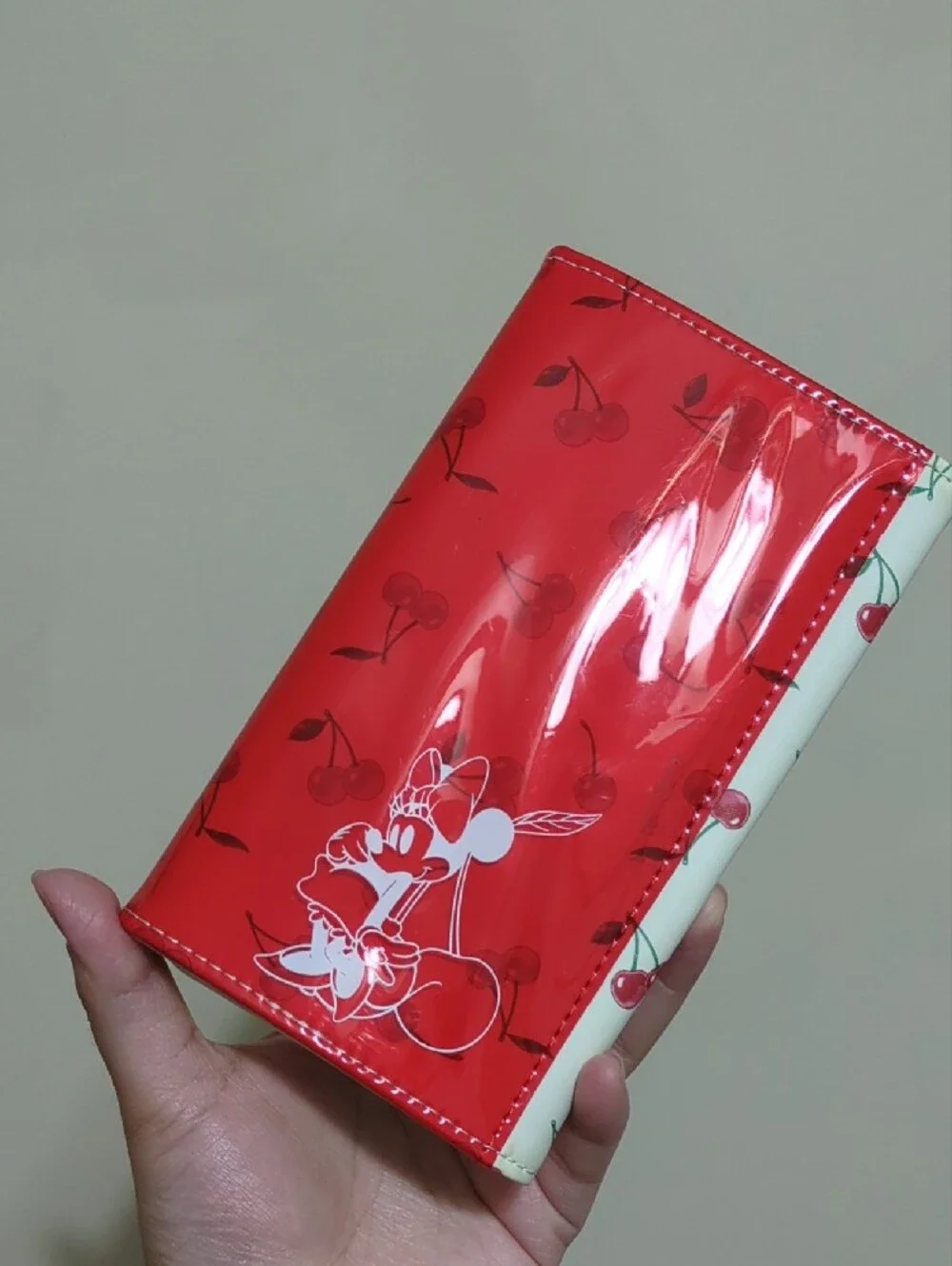 Disney Minnie's Red Cherry Print Card Holder Wallet